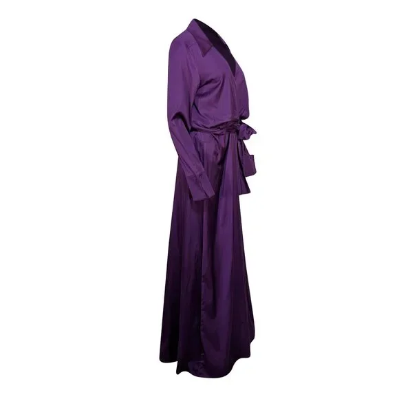 Oud. Paris - Purple Jeff Silk Formal Dress Sz XL - Picture 3 of 4
